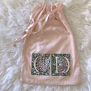 Christian Dior Duffle Bag Drawstring Mini Pink Logo